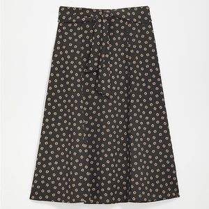 Tie Waist Midi Skirt